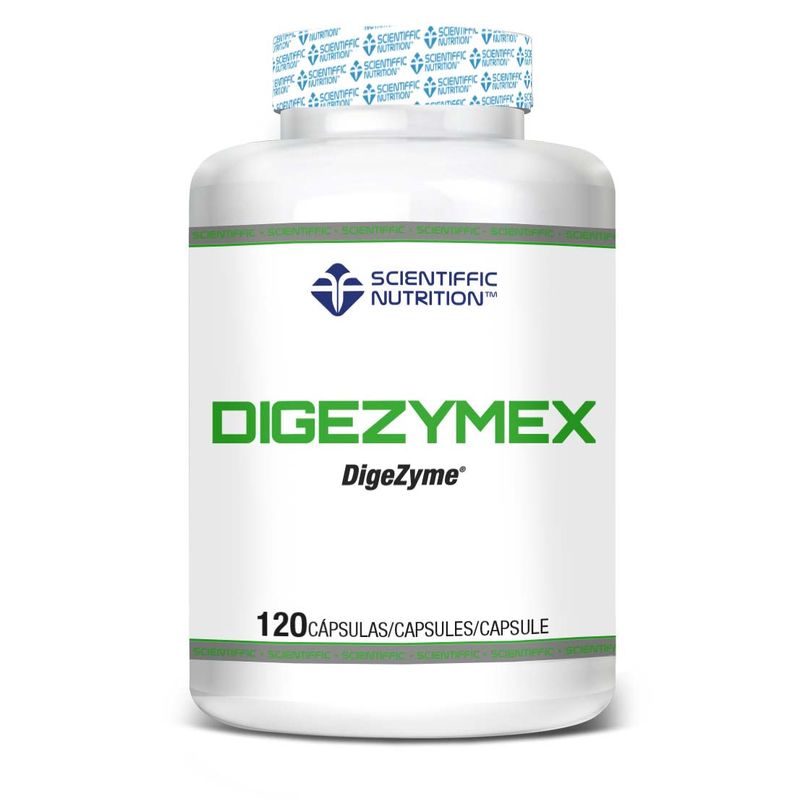 Scientiffic Nutrition Digezymex, Enzimas digestivas para melhorar a digestão e reduzir a acidez, 120 unidades.