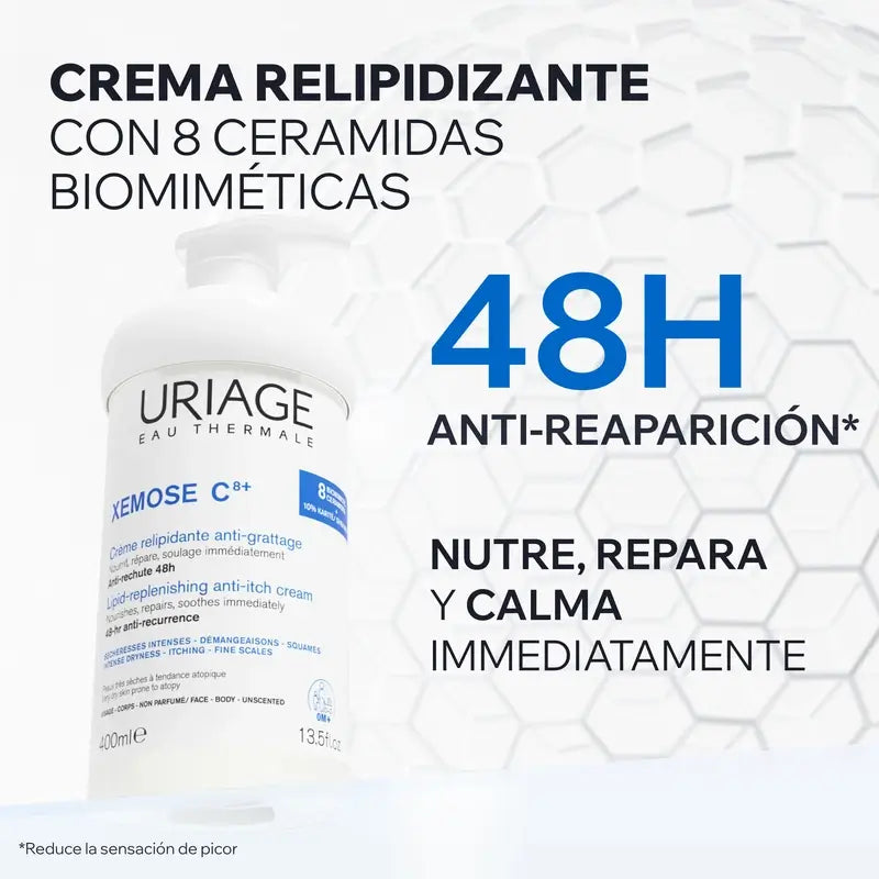 Uriage Xemose C8+ Creme Anti-coceira Relipidante 400ml