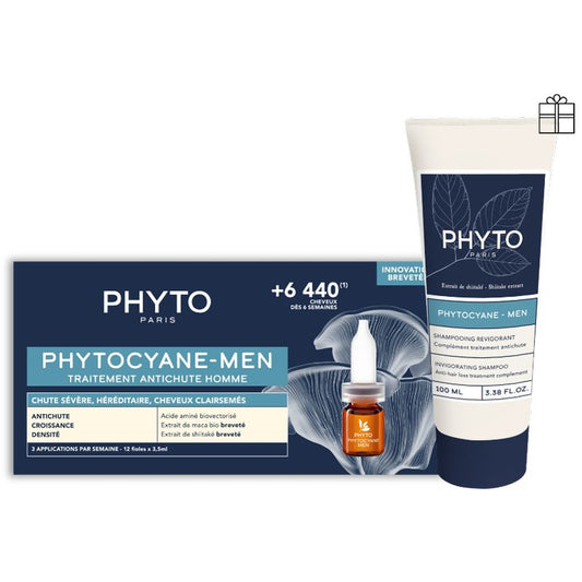 Phyto Phytocyane Men Ampolas+Shampoo Pack
