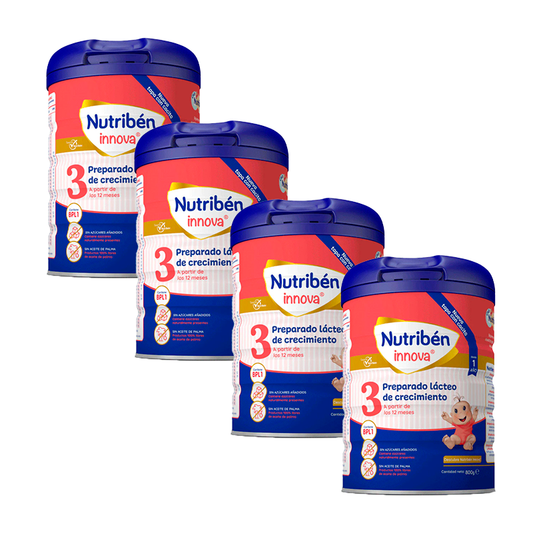 Embalagem 4 X Nutriben Innova Milk 3 Sc, 800 G