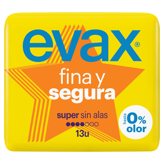 Evax Fina Y Segura Compresas Super/Maxi , 13 peças