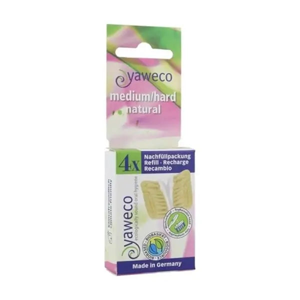 Recargas para escova de dentes Yaweco Dent. Nature Hard 4pcs.