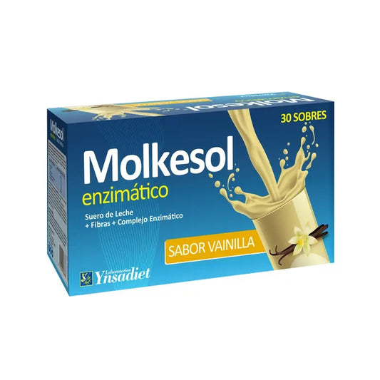 Ynsadiet Molkesol B + Enzyme Vanilla , 30 saquetas