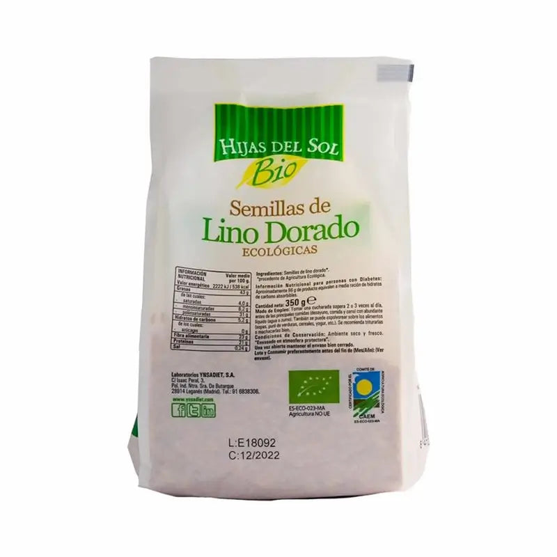 Ynsadiet Sementes de Linho Douradas 350Gr. Hijas Del Sol