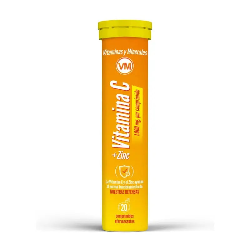 Ynsadiet Vitamina C + Zinco, 20 comprimidos efervescentes