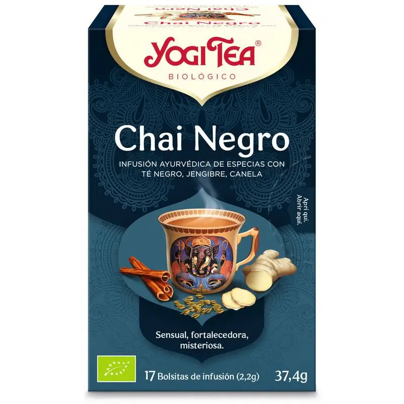 Chá Yogi Chai Preto, 17 saquetas