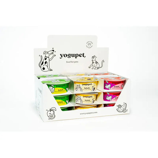 Expositor de gelados Yogupet 18X110Gr + 18X110Gr