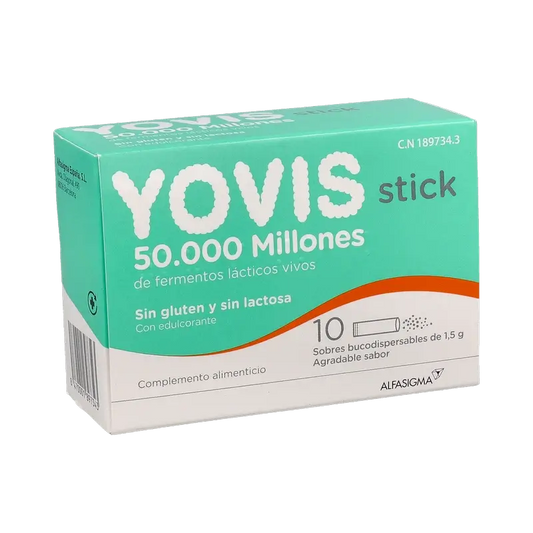 Yovis , 10 sitkcs bucodispersíveis