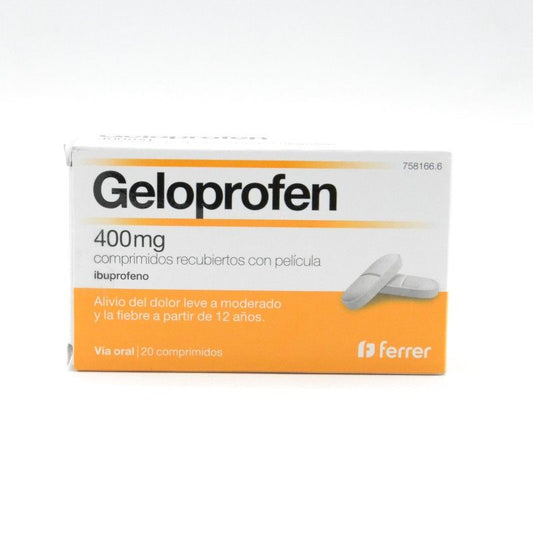 Geloprofen 400 mg, 20 Comprimidos Revestidos