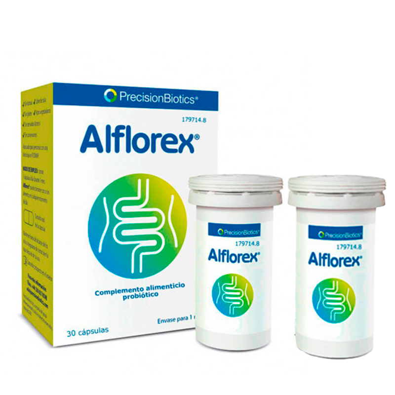 Embalagem 2 unidades de Alflorex 30 cápsulas