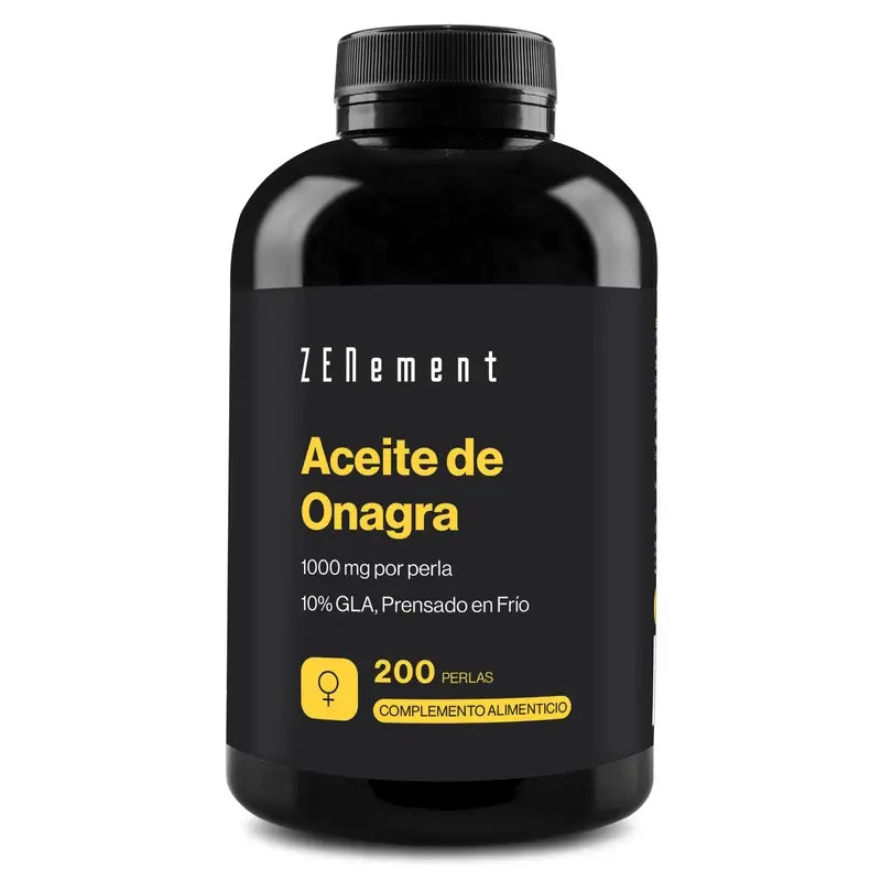 Zenement Óleo de Onagra 1000 mg, 200 cápsulas de gelatina mole