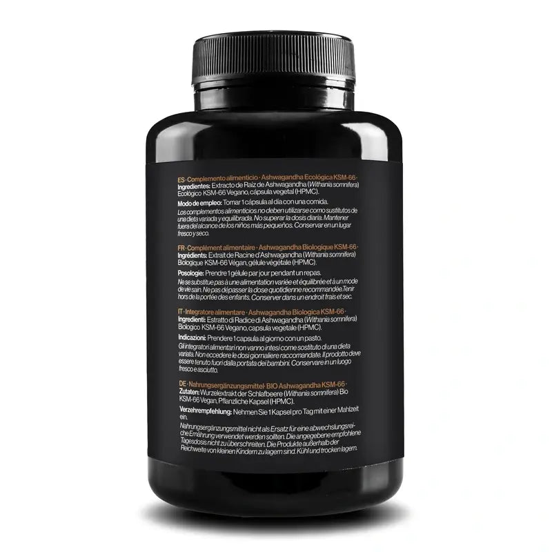 Zenement Ashwagandha Organic Ksm-66, 120 cápsulas vegetais