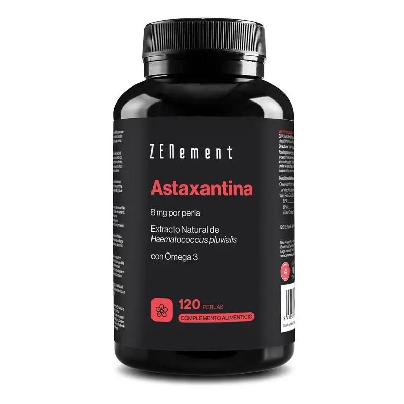 Zenement Astaxantina, 8 Mg, Com Ómega-3, 120 cápsulas de gelatina mole