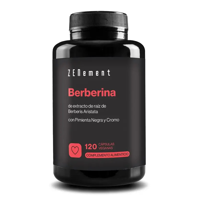 Zenement Berberine With Black Pepper And Chromium, 120 cápsulas vegetais