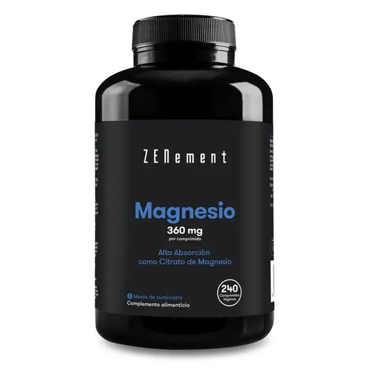 Zenement Magnesium Citrate, 240 comprimidos veganos