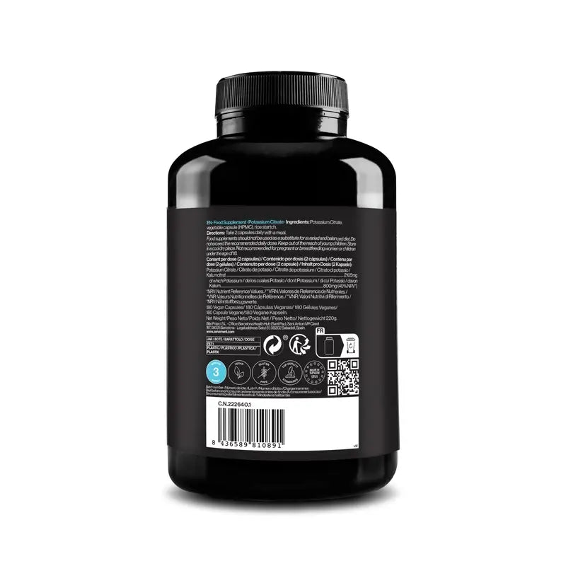 Zenement Citrato de Potássio 2105 Mg, 180 cápsulas vegetais