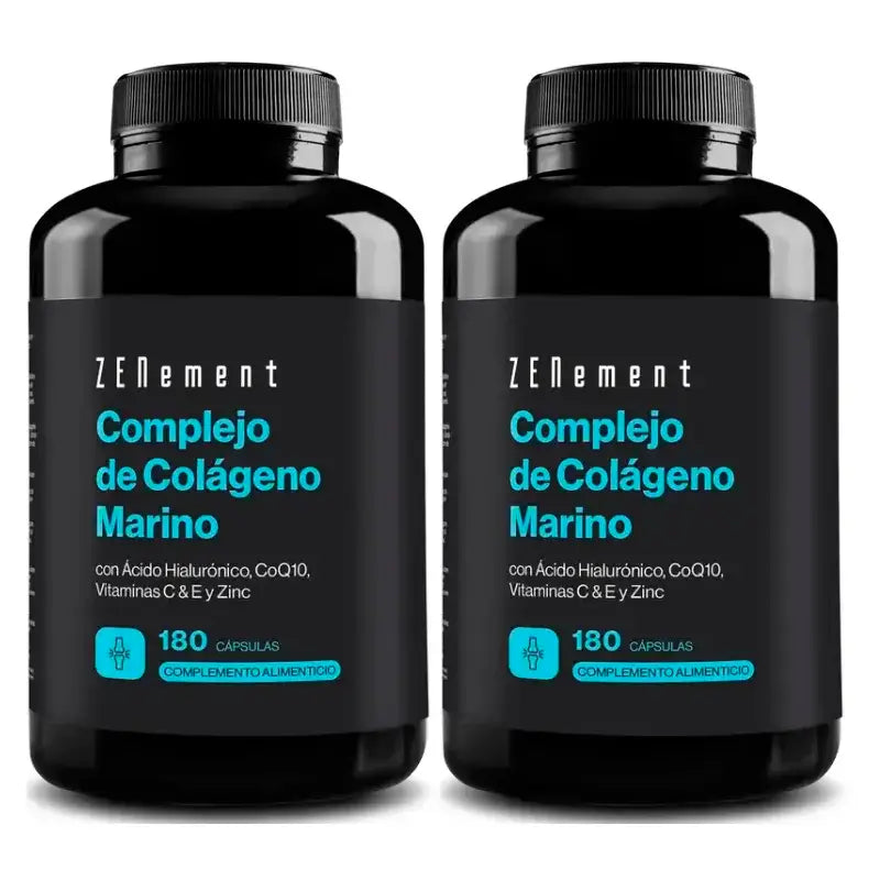 Zenement Marine Collagen Complex, embalagem 2 x 180 cápsulas