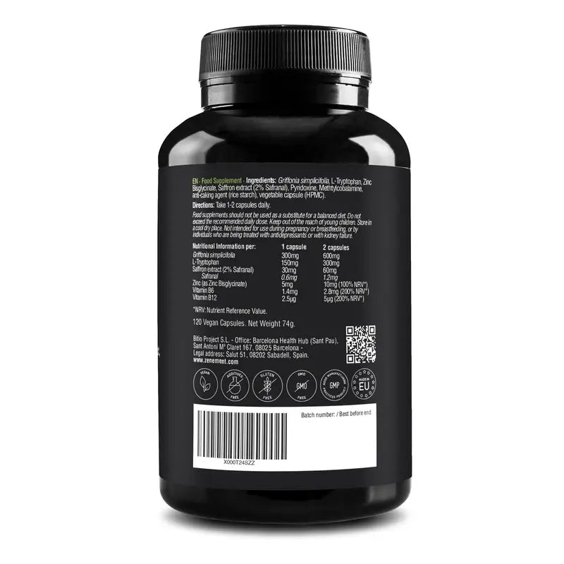 Zenement Griffonia Complex, 120 cápsulas vegetais
