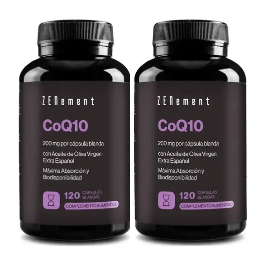 Zenement Coq10 200 Mg, Embalagem 2 x 120 cápsulas de gelatina mole