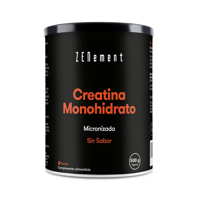 Zenement Creatina Monohidrato, Micronizada, Sem Sabor, 500 g