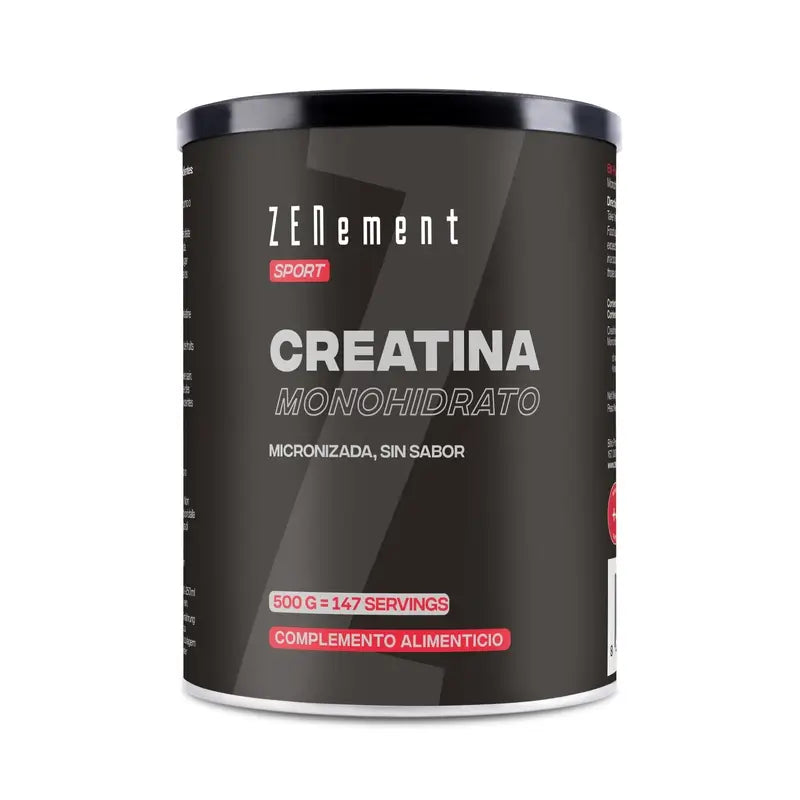 Zenement Creatina Monohidrato, Micronizada, Sem Sabor, 500 g
