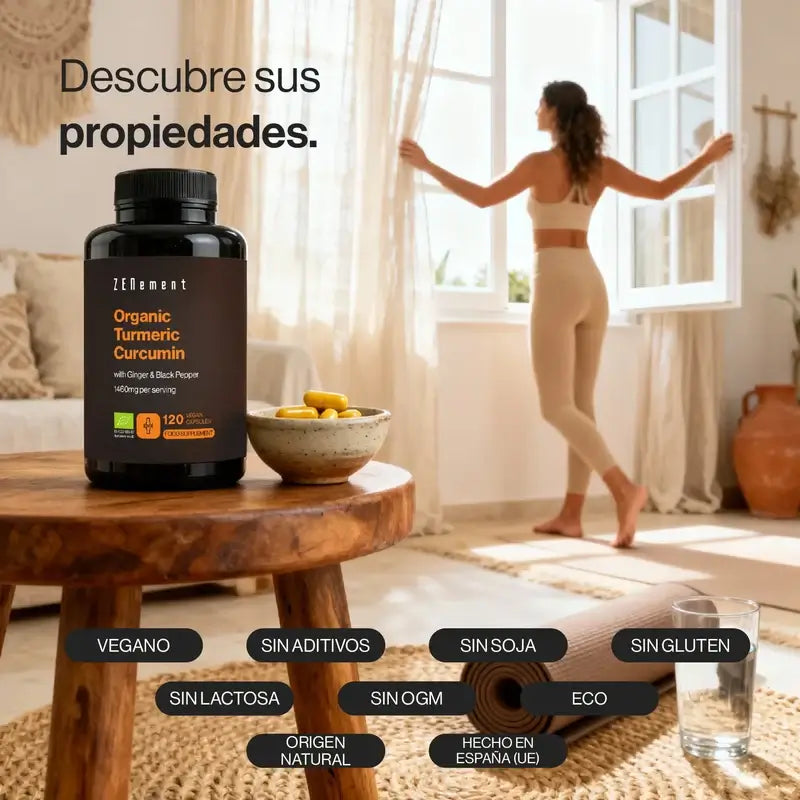 Zenement Organic Turmeric, 120 cápsulas vegetais