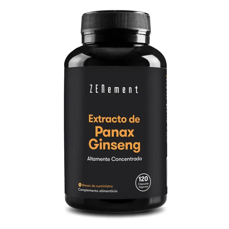 Zenement Extrato de Panax Ginseng Vermelho Coreano 120 cápsulas vegetais