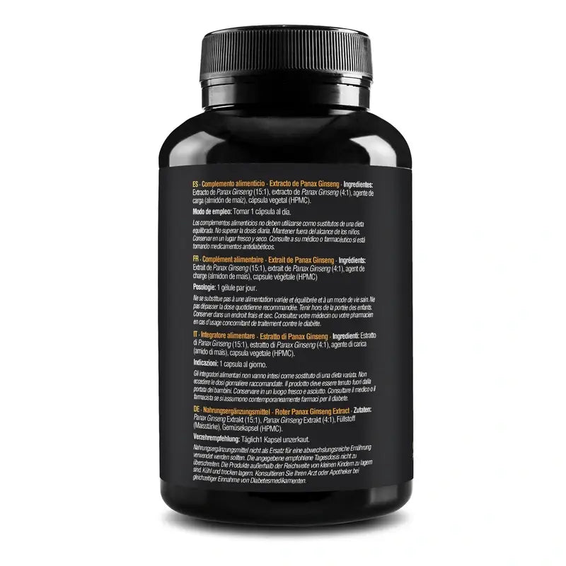 Zenement Extrato de Panax Ginseng Vermelho Coreano 120 cápsulas vegetais