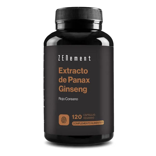 Zenement Extrato de Panax Ginseng Vermelho Coreano 120 cápsulas vegetais