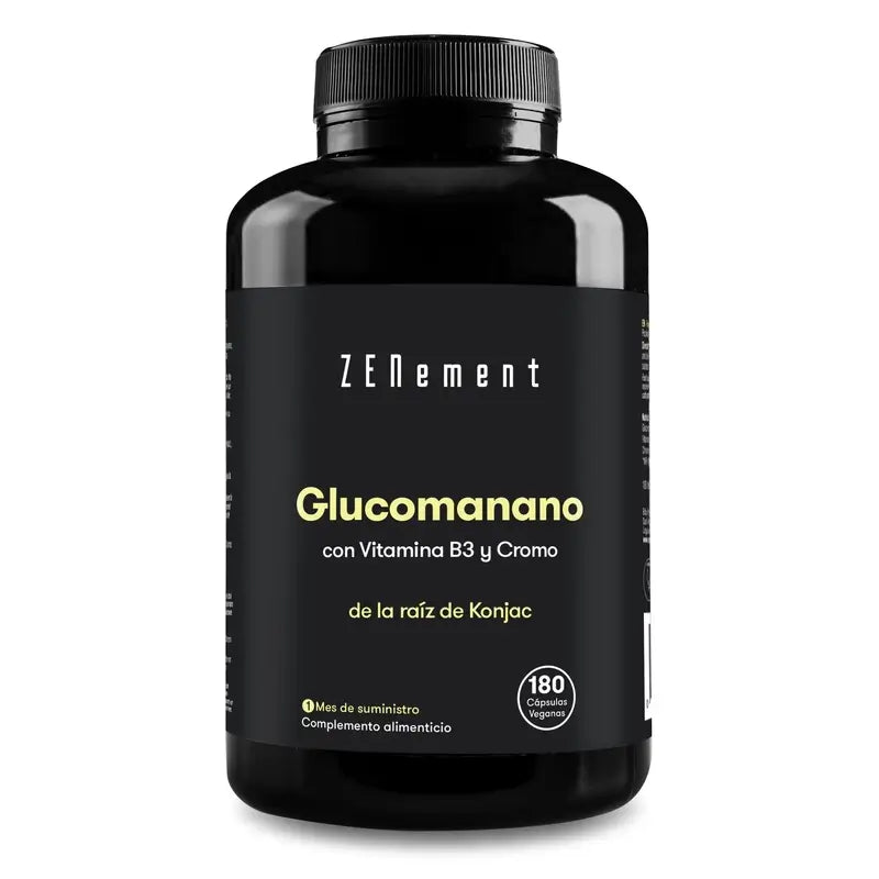 Zenement Glucomannan Natural Satiety, 180 cápsulas vegetais