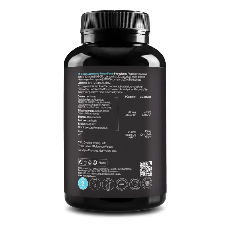 Zenement Proactiflora, 120 cápsulas vegetais