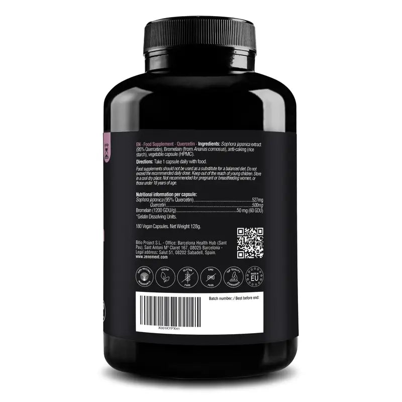 Zenement Quercetin, 180 cápsulas vegetais