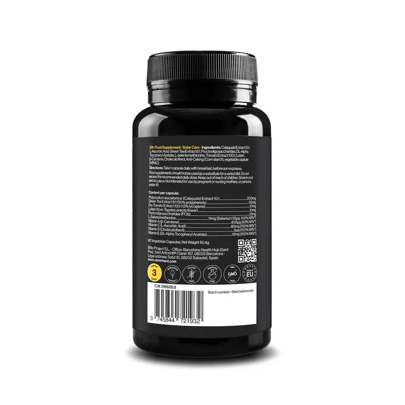 Zenement Solar Care, 90 cápsulas vegetais