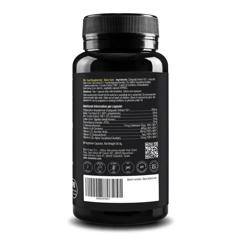 Zenement Solar Care, 90 cápsulas vegetais