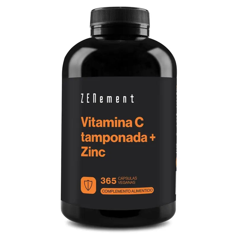 Zenement Buffered Vitamin C + Zinc, 365 cápsulas vegetais