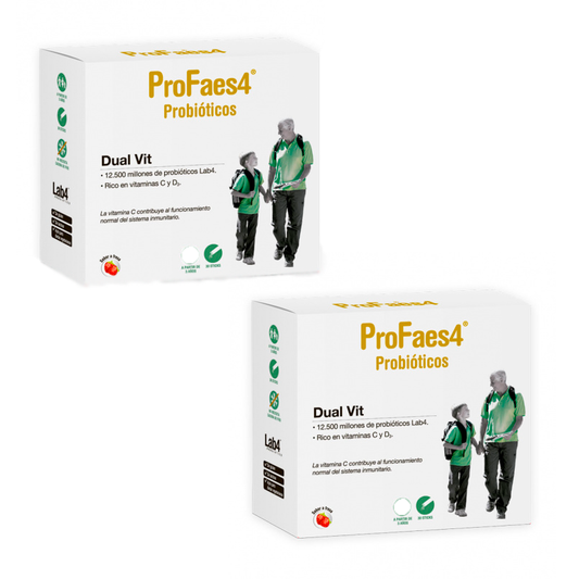 Profaes4 Probióticos Dupla Vitamina Pack 2x30 Sticks