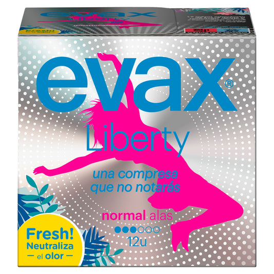 Evax Liberty Normal Pads With Wings , 12 unidades