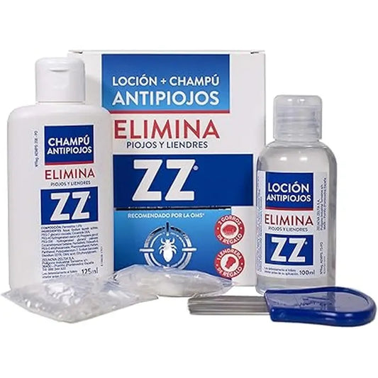 Zz Complete Lice Treatment Kit Loção anti-piolhos 100Ml + Champô 125Ml