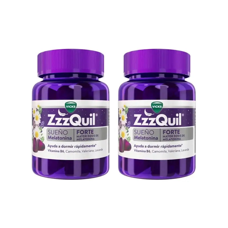 ZzzQuil Natura Forte Melatonina, Embalagem 2x30 Gomas