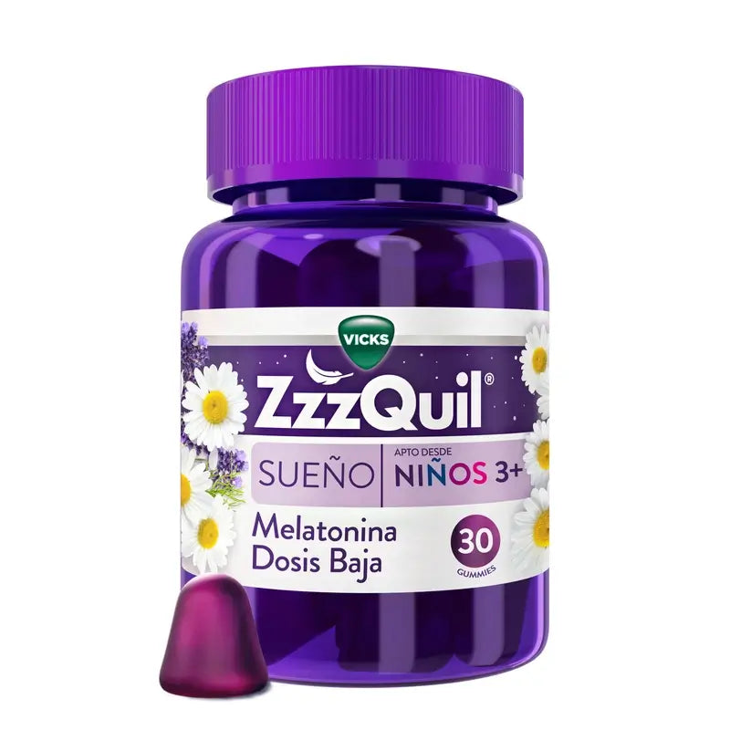 Zzzquil Natura Kids Melatonina a partir dos 4 anos de idade, 30 gomas