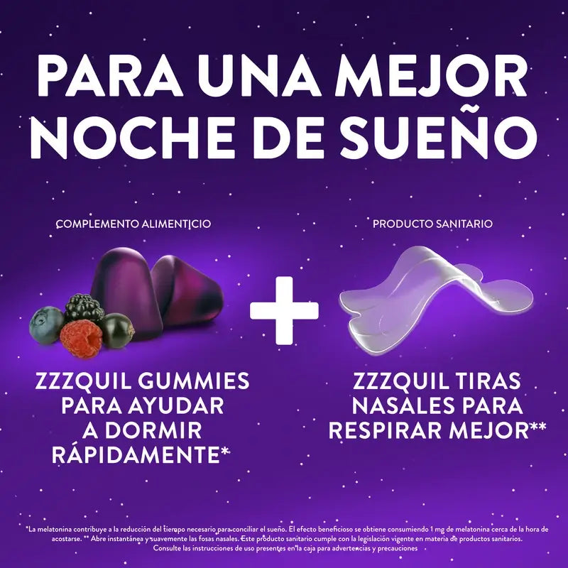 ZzzQuil Sleep Nasal Strips, respirar e dormir melhor, 26 tiras