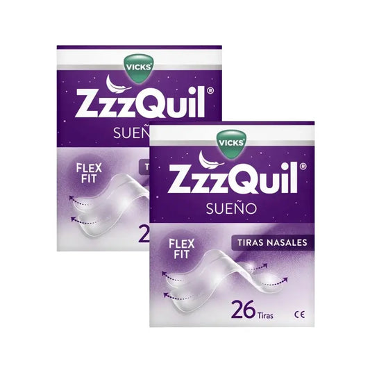 Zzzquil Sleep Tiras Nasais, Respire e Durma Melhor, 2X26 Tiras